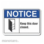 LYLE Aluminum Door Instruction Notice Sign