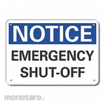 LYLE Aluminum Emergency Shut Off Notice Sign