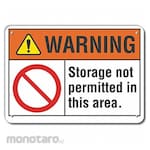 LYLE Aluminum No Storage Warning Sign