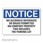 LYLE No Alcohol/Drugs Notice Reflective Label