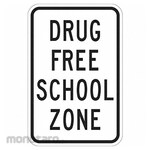 LYLE Reflective Drug Free Sign