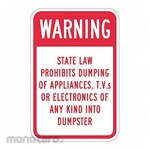 LYLE Reflective No Dumping Warning Sign