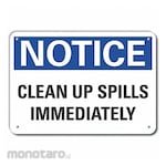 LYLE Reflective Spill Control Notice Sign
