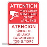 LYLE Reflective Surveillance Attention/Atencion Sign