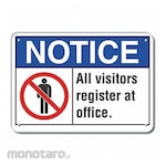LYLE Reflective Visitors Notice Sign