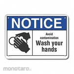 LYLE Reflective Wash Hands Notice Sign