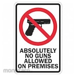 LYLE Reflective Weapons Sign