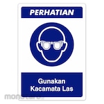 RGP Sign APD - Gunakan Kacamata Las (Rambu APD)