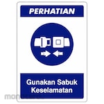 RGP Sign APD - Gunakan Sabuk Keselamatan (Rambu APD)