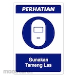 RGP Sign APD - Gunakan Tameng Las (Rambu APD)