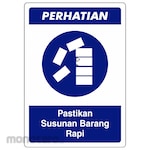 RGP Sign APD - Pastikan Susunan Barang Rapi (Rambu APD)