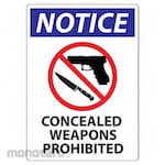 ZING Concealed Carry Sign