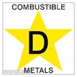 BRADY Label D Combustible Metal (Tanda Ruangan Kantor)