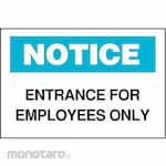BRADY Notice Sign Employees Only (Tanda Ruangan Kantor)