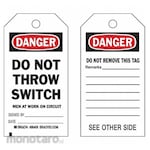 BRADY Danger Tag Polyester (Tag Label)