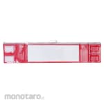 Unit Armband with zipper, red (insert type), soft vinyl, 90x420