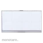 Unit U-shaped name tag (inner paper included) with crocodile pin, 1 set of 5, acrylic, 25X50