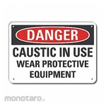 LYLE Aluminum Caustic Danger Sign