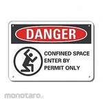 LYLE Aluminum Confined Space Danger Sign