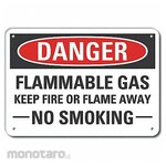 LYLE Aluminum Flammable Gas Danger Sign