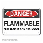 LYLE Aluminum Flammable Material Danger Sign