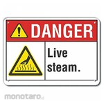 LYLE Aluminum Live Steam Danger Sign