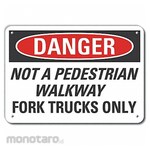 LYLE Aluminum Pedestrian Danger Sign