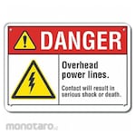 LYLE Reflective Overhead Power Lines Danger Sign