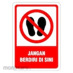 RGP Sign Jangan Berdiri Disini