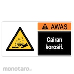 Safety Sign Rambu Cairan Korosif
