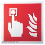 RS PRO Plastic Fire Safety Sign with Pictogram Only Text