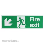 RS PRO Vinyl Fire Exit English Exit Sign