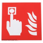 RS PRO Vinyl Fire Safety Sign with Pictogram Only Text Self-Adhesive (Rambu Keselamatan)