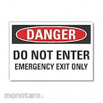 LYLE Emergency Exit Danger Label