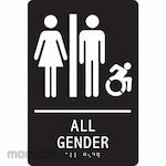 ACCUFORM Braile Restroom Sign
