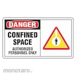 ACCUFORM Confined Space Authorization Sign