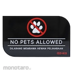 AZKO Stiker Anodized Sign No Pets Allowed