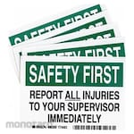BRADY Accident & Incident Reporting Sign (Tanda Pencegahan Bahaya)