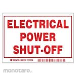 BRADY Emergency Shut-Off Sign (Tanda Pencegahan Bahaya)