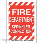 BRADY Fire Dept Sign (Tanda Pencegahan Bahaya)