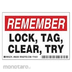 BRADY General Lockout Sign (Tanda Pencegahan Bahaya)