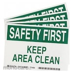 BRADY Housekeeping Sign (Tanda Pencegahan Bahaya)