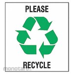 BRADY Recycle Sign (Tanda Pencegahan Bahaya)