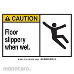 BRADY Wet & Slippery Floor Sign (Tanda Pencegahan Bahaya)