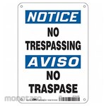 CONDOR J7002 Safety Sign Aluminum