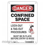 CONDOR J8749 Safety Sign Aluminum