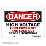 CONDOR J8886 Safety Sign Aluminum