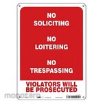 CONDOR No Soliciting Sign