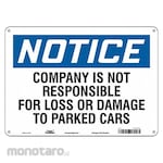 CONDOR Parking Lot Damage & Theft Advisory Sign