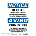 CONDOR Vaccine Proof Safety Sign